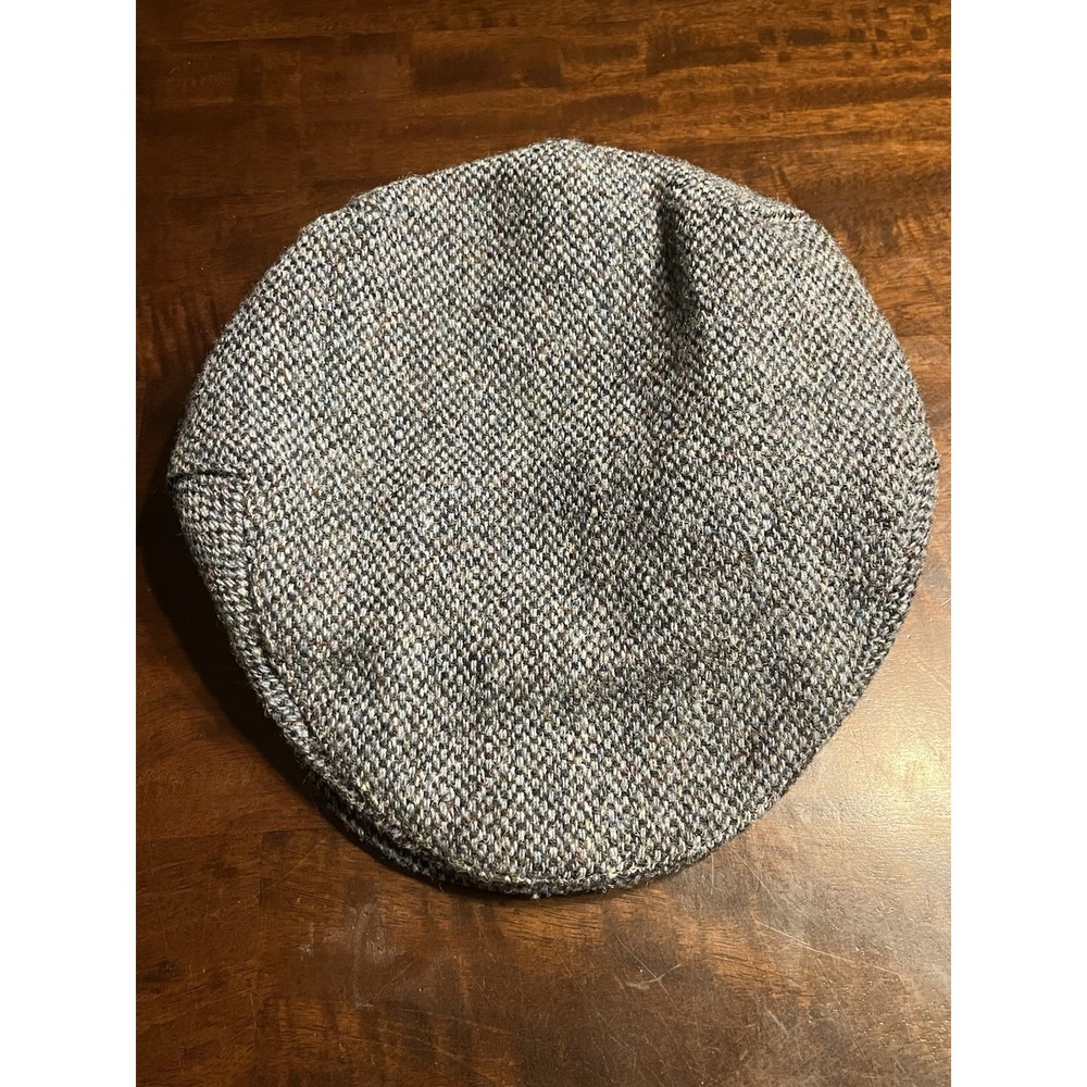 Glenappin of‎ Scotland Harris Tweed Cap XL Newsboy Flat Cap Made in UK | VTG